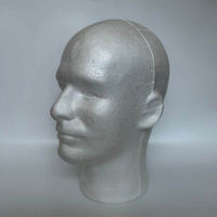 Support de perruque mannequin en mousse moulée, modèle tête et cou féminin blanc et noir, pour la décoration intérieure et la mode, économique