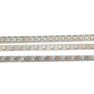 Tira de led branca endereçável, 4 cores em 1 sk6812 led 3000k branco quente endereçável
