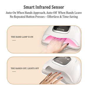 Lampe de séchage des ongles mains/<span class=keywords><strong>pieds</strong></span> 280W à base amovible, 66 perles de lumière rouge, capteur intelligent et <span class=keywords><strong>4</strong></span> minuteries, UV LED, utilisation domestique, portable, séchage rapide - Product Image 4