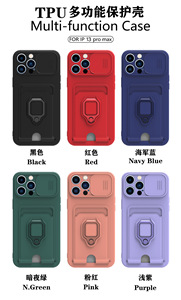 आईफोन 15 14 13 12 11 प्रो मैक्स प्लस एसई 2020 2022 शॉकप्रूफ स्लाइड विंडो कैमरा प्रोटेक्टर आर्मर केस बैक कवर के लिए इवानहो केस - Product Image 2