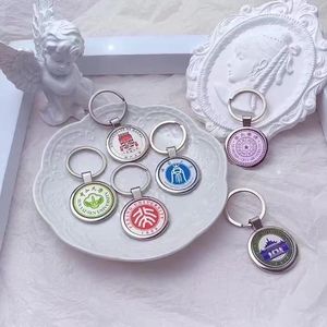 Custom Double Sided Crystal Keychain Metal Alloy Photo <strong>Engraving</strong> University Badge Graduation Souvenir <strong>Key</strong> <strong>Ring</strong> - Product Image 3