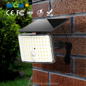 IP65 Không Thấm Nước 73 <span class=keywords><strong>LED</strong></span> Năng Lượng Mặt Trời Nhẹ Lũ Lụt Từ Xa Conctol Nhà Vườn Cảm Biến Chuyển Động Ngoài Trời Năng Lượng Mặt Trời An Ninh Tường Ánh Sáng - Product Image 1