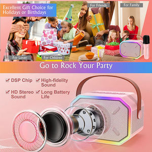 <span class=keywords><strong>P3</strong></span> haut-parleur de karaoké portable haute puissance sans fil intelligent avec double microphone lecteur de dents bleues pour les enfants - Product Image 5
