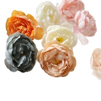 Accessoires photo de plage : Pinces à cheveux en forme de lotus et de pivoine, pinces bec de canard et épingles à cheveux en fausses fleurs, couleurs rose, bleu, rouge, orange, gris, blanc, pour mariage et extérieur