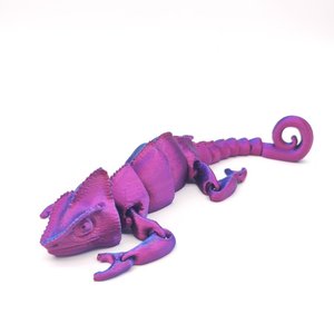 Modelo de Lagarto Camaleón Impreso en 3D, Multiarticulado y Móvil, para Regalo o Decoración - Product Image 2