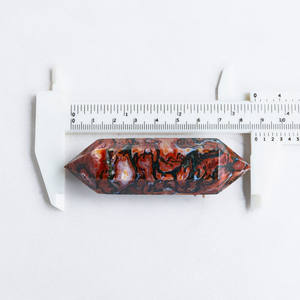 YINGLAI - Cristal Natural de Ágata Musgosa Roja de Doble Punta, Cristales Curativos para Feng Shui, Objetos de Colección Artísticos - Product Image 3