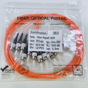 Cable Pigtail Multimodo OM2 de 0.9mm y 1.5M, con Certificación ST y UPC, MOQ Bajo, para Cableado de Red en Fábricas y Talleres (OEM) - Product Image 5