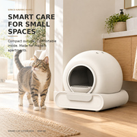 Bac à litière intelligent pour chat 65L, nettoyage automatique, contrôle par application Tuya, avec bac à déchets 9L, capteurs de sécurité, contrôle des odeurs, Pawglobe