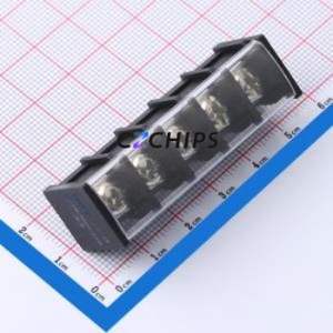 DBT40C-9.5-5P-BK-P Barrier Terminal Block Through hole Component (THT),P=9.5mm Connector 9.5mm 20A 300V - Product Image 1