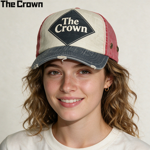 Casquette de baseball en coton lavé avec logo personnalisé, vente en gros, style vintage vieilli, 6 panneaux, patch diamant, streetwear, fabricant - Product Image 1