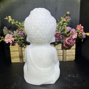 Vente <span class=keywords><strong>en</strong></span> gros de haute qualité énergie de guérison <span class=keywords><strong>sculpture</strong></span> <span class=keywords><strong>en</strong></span> cristal bouddha de <span class=keywords><strong>jade</strong></span> blanc pour la méditation - Product Image 4