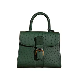 Borsa da donna di qualità 5A con pelle di struzzo kk sudafricana borsa di lusso borse da donna cucite a mano. Cucito a mano con filo di cera