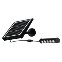 Lampe solaire multifonctionnelle d'extérieur à LED avec panneau détachable et détecteur de mouvement pour mur, clôture, conteneur, toit