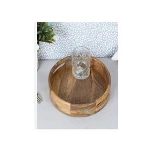 Ensemble de plateaux de service en bois personnalisés avec poignée pour servir des légumes, des fruits et des aliments de style indien en deux pièces - Product Image 5