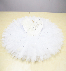 T0195 <span class=keywords><strong>Tutu</strong></span> de danse professionnelle pour enfants Costumes de ballet <span class=keywords><strong>Tutu</strong></span> de cygne <span class=keywords><strong>blanc</strong></span> pour filles <span class=keywords><strong>Tutu</strong></span> de performance sur scène - Product Image 3