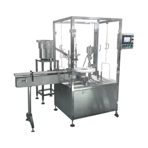 Máquina automática de enchimento e tampagem de Toner Rosa 30ml, capacidade de 2000BPH, motor, engrenagem, PLC, produto químico
