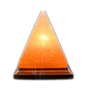 도매 피라미드 모양의 히말라야 천연 암석 소금 램프 연구 램프