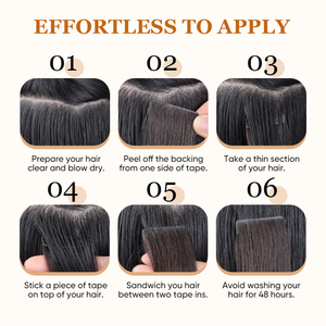 Extensions de cheveux invisibles en ruban adhésif, cheveux Remy, super double trame, lisses et soyeux, vierges, européennes, pour femmes, vente en gros, best-seller - Product Image 6