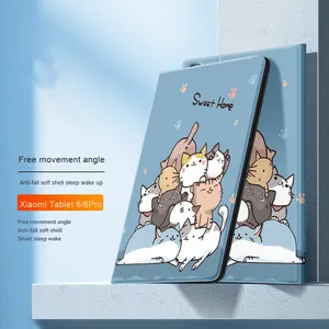 Housse de tablette en silicone de style dessin animé de 11 pouces étui en caoutchouc antichoc en matériau PU pour Xiaomi Pad 6/6Pro/5/<span class=keywords><strong>5Pro</strong></span> en stock - Product Image 1