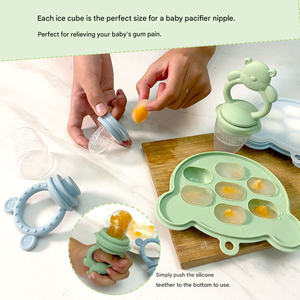 Ensemble de sucettes pour bébé et moule à sucettes pour lait maternel en silicone, soulagement de la dentition, avec <span class=keywords><strong>sucette</strong></span> pour nourrissons et bac de congélation - Product Image 4