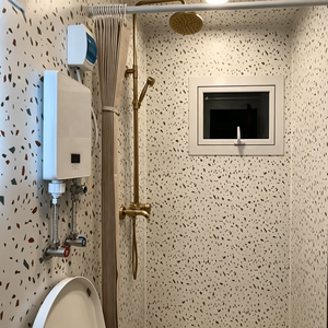 Maison préfabriquée pliable à double aile de 10 pieds, avec salle de bain complète, idéale pour le stockage et l'expédition rapide, type chalet ou maisonnette. - Product Image 6