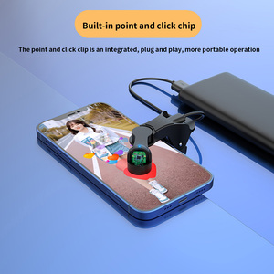 Dispositivo de clic automático de bolsillo con clip para teléfono móvil y tableta Pantalla de computadora Velocidad ajustable <span class=keywords><strong>Clicker</strong></span> de dedo simulado - Product Image 3