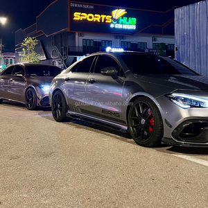 Labio de extensión de fibra de carbono estilo W177 FD para <span class=keywords><strong>Mercedes</strong></span> Benz CLA clase W118 <span class=keywords><strong>A250</strong></span> 35 45 220 Spoiler faldas laterales Bodykit - Product Image 4