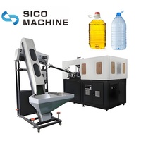 Machine de soufflage entièrement automatique à 1 cavité avec moteur PLC Mitsubishi pour le soufflage de bouteilles d'eau PET de 5 L
