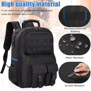 OEM Tool <b>Backpack</b>, Heavy Duty Tool Bag with Padded Shoulder and Removable Tool Organizer, Work <b>Backpack</b>, for Electricians - Product Image 5