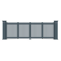Portail Coulissant Automatique Électrique Pliant en Aluminium et Alliage Artistique, Dernier Style, Haute Qualité, Durable, Écologique, pour Jardin et Villa Extérieurs