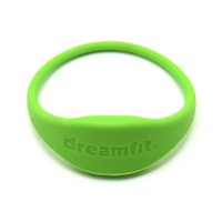 Pulsera de Silicona NFC de Alta Calidad de 13.56MHz, Resistente al Agua, ISO14443, con Impresión a Todo Color y Código QR para Control de Acceso
