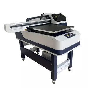 6090 Uv Flatbed Printer Mini Led 6 warna Digital Inkjet mesin cetak untuk keramik casing telepon kaca kayu