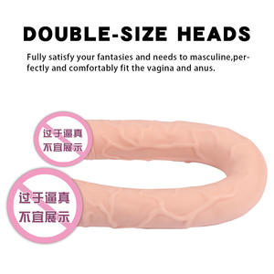 Lesbian Women's Dual-Sided Double-Ended <strong>Dildo</strong> G-Spot Stimulated Orgasm Sexshop Toys - Product Image 3