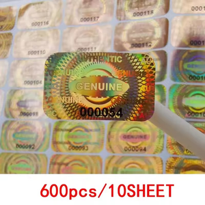 Tem bảo mật chống giả mạo, nhãn dán số seri hologram, kích thước 2.5x1.5cm, tem bảo hành không có hiệu lực, nhãn laser làm từ vinyl bền - Product Image 4