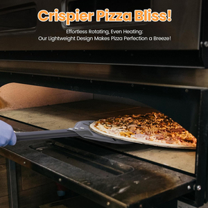 Pala per Pizza Forata da 7 Pollici in Acciaio Inossidabile, Spatola per Rotazione e Scorrimento della Pizza - Product Image 2