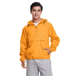 Wholesale Custom High Quality Outdoor Sports Wind Cost Men's Hooded <b>Lightweight</b> Windbreaker <b>Jacket</b> for <b>Running</b> Fishing Hiking - Product Image 1
