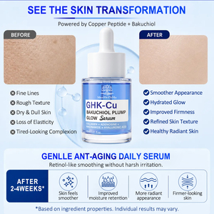 Sérum Rénovateur Facial Sans Démêllement au Bakuchiol et GHK-Cu – Lissage Sans Irritation, Revitalisant, Peptide de Cuivre Avancé pour une Peau Rénovée - Product Image 4