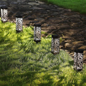 Lanterne led solaire d'extérieur imperméable pour pelouse, cour, patio, lampes suspendues - Product Image 4