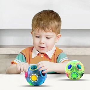 12-Loch <span class=keywords><strong>Luminous</strong></span> Fluor scent Rainbow <span class=keywords><strong>Magic</strong></span> <span class=keywords><strong>Cube</strong></span> Einzigartige fluor zierende Farbwechsel funktion Spaß und heraus forderndes <span class=keywords><strong>Puzzle</strong></span> - Product Image 1