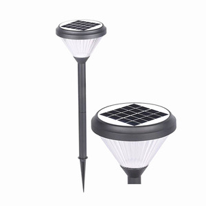 Lampe solaire LED de jardin 2700K blanc chaud IP65 étanche pour extérieur avec panneau solaire et piquet de fixation au sol - Product Image 5