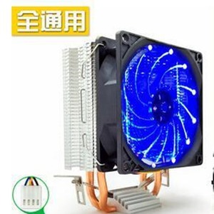 ฮีทซิงค์ระบายความร้อนซีพียู ขนาด 120x120x25 มม. ไฟ LED สีฟ้า ทองแดง-อะลูมิเนียม แบบ 3 พิน 4 พิน สำหรับโปรเซสเซอร์ - Product Image 1