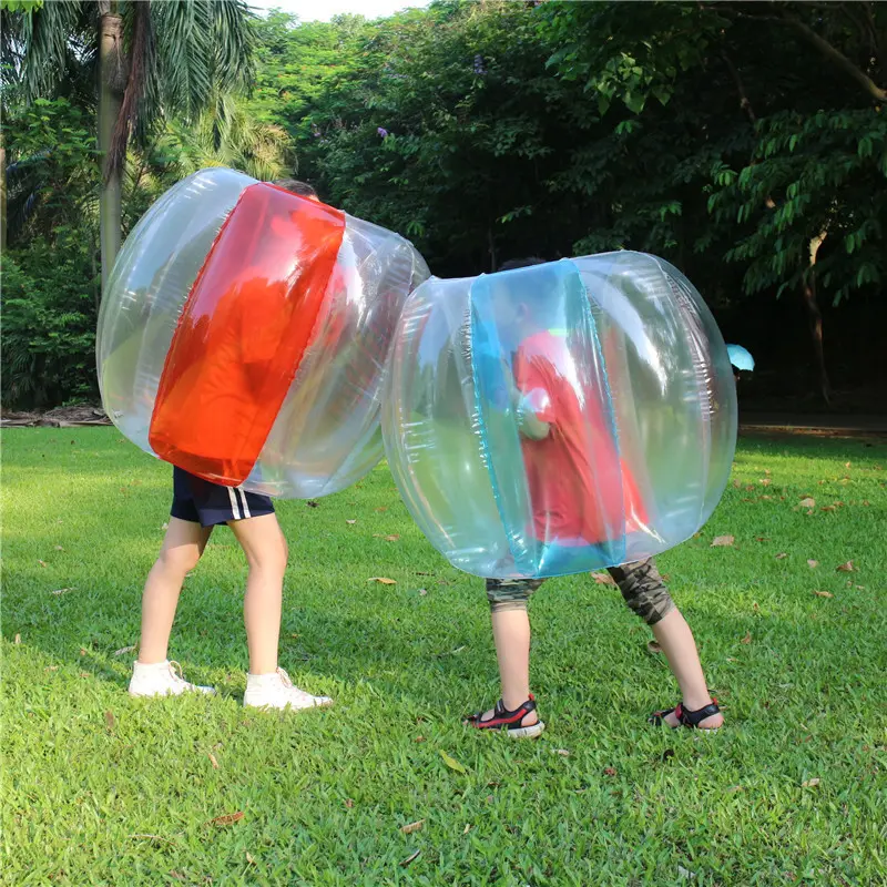 Bola de parachoques inflable de TPU / pvc puro, Burbuja de fútbol, Bola de colisión zorb