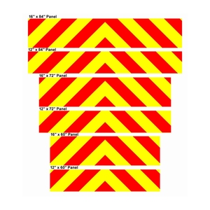 Güney Afrika Özel Üretim HIP Sınıfı ECE 104 Onaylı Arka İşaretleme Chevron Yansıtıcı Etiket Malzemesi Kamyon Acil Durum Aracı için - Product Image 2