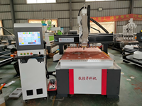 Routeur CNC ATC 1325 pour la fabrication de meubles en panneaux, portes d'armoires, MDF, acrylique, bois, 4*8 pieds, avec magazine à outils 12 lignes
