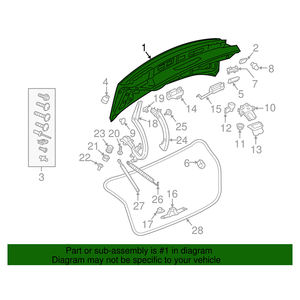 <span class=keywords><strong>Tapa</strong></span> de Maletero de Acero de Repuesto con Imprimación Gris Premium para Audi A4 B9PA 2020-2025 8W5-827-025-K 8W5827025K - Product Image 4