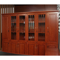 Ensemble de meubles de bureau, ensemble de chaises et table de bureau de direction rétro en bois rouge antique, bureau en forme de L pour directeur et patron