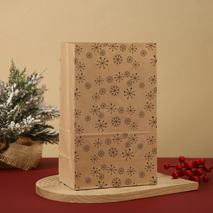 Sacchetto di carta Kraft di <span class=keywords><strong>capodanno</strong></span> Mini sacchetto di natale stampato regalo per caramelle biscotto imballaggio all'ingrosso della fabbrica - Product Image 2