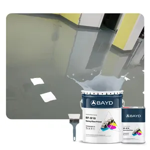 Waterborne epoxy floor paint gray bright green varnish engineering plant cement floor epoxy floor paint