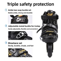 Patins à roulettes en ligne JU-F Hurricane Wolf Warriors 2 professionnels pour adultes, coque en PU, vente en gros, succès commercial international