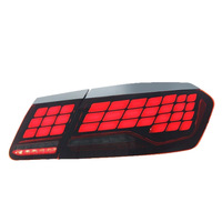 Lampu Belakang LED Full Dragon Scale Dinamis DRL Sein Sequential Modifikasi untuk Mercedes E-Class W212 2010-2015